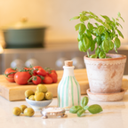 Small Ceramic Stripe Bottle - 240ml